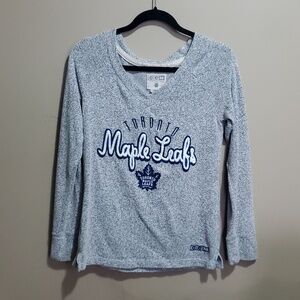 CCM NHL Toronto Maple Leafs Gray Sweatshirt size small